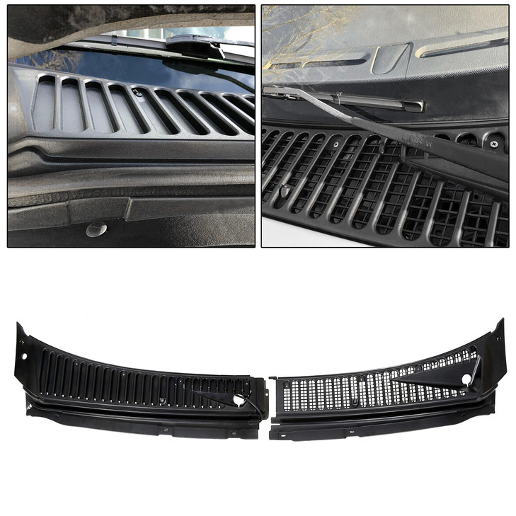 HECASA Windshield Wiper Cowl Vent Grille Compatible with 19992007 Ford F250 F350 F450 F550 Super Duty 20002005 Excursion