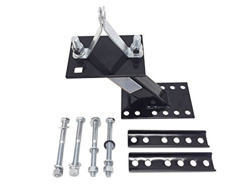 MAXXHAUL 80071 Powder Coat Black Trailer Spare Carrier with Tire Locking Bracket