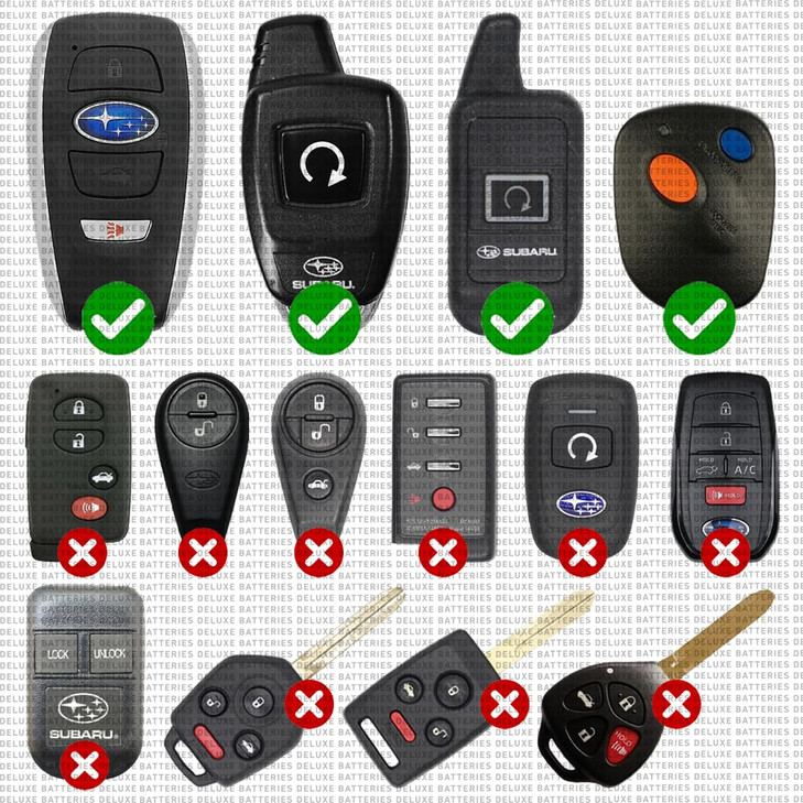 Key Fob Replacement Batteries for Subaru Outback Forester Crosstrek Ascent Impreza Legacy WRX BRZ Smart Remote Pack of 2