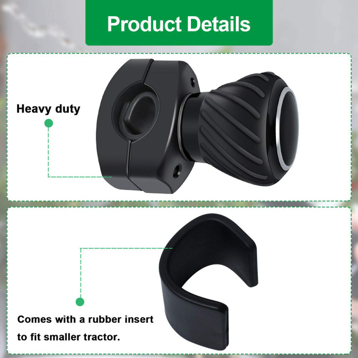 Tractor Steering Wheel Knob Steering Wheel Spinner Knobs for Kubota John Deere Tractors Cars Trucks Mowers Forklifts Uni