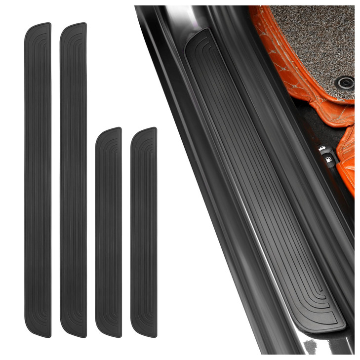 4PCS Car Door Sill ProtectorAntiScratch Waterproof Car Door Sills Scratch ProtectionUniversal Car Exterior Accessories A
