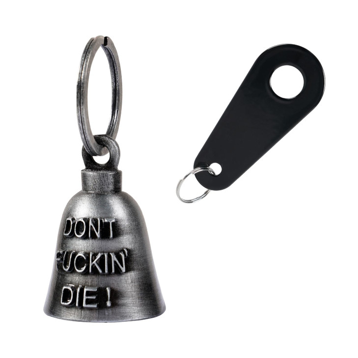 Motorcycle Bells for Biker Good Luck Riding Bells Guardian Biker Bells with Hanger Motorcycle Accessory or Keychain for