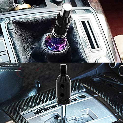 Monrand Black Shift Knob AdapterGear Shifter Adapter Kit 14mm Aluminum Alloy Universal Shifter Knob Adapter for NonThrea