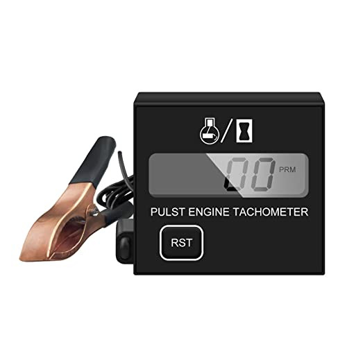 BIBARAJM Small Engine Tachometer Digital Tachometer Small Digital Inductive Tachometer Waterproof Suitable for Chainsaw
