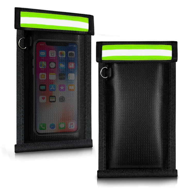 ocuvaep Faraday Bags for Phones and Car Keys 2 Pack Military Grade Signal Blocking Bag Blocks 5G WiFi GPS RFID Bluetooth