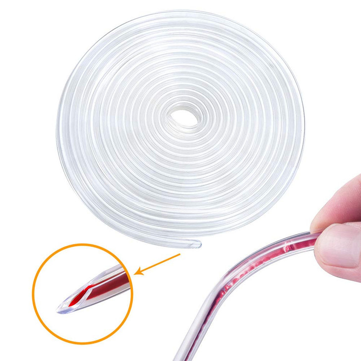 Eytool 5M Clear Door Edge Protectors Rubber Edge Trim Seal Protector with U Shape Car Protection Door Edge Guard Fit for