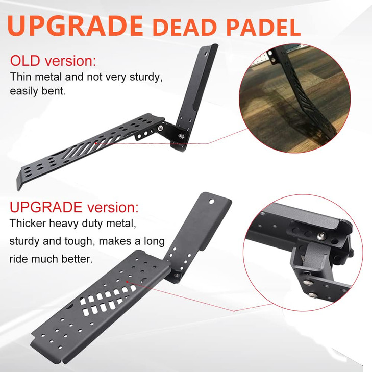 ADTOPI JL Dead Pedal Gladiator Dead Pedal Left Side Foot Rest Kick Panel Compatible with Jeep Wrangler JLGladiator JT 20