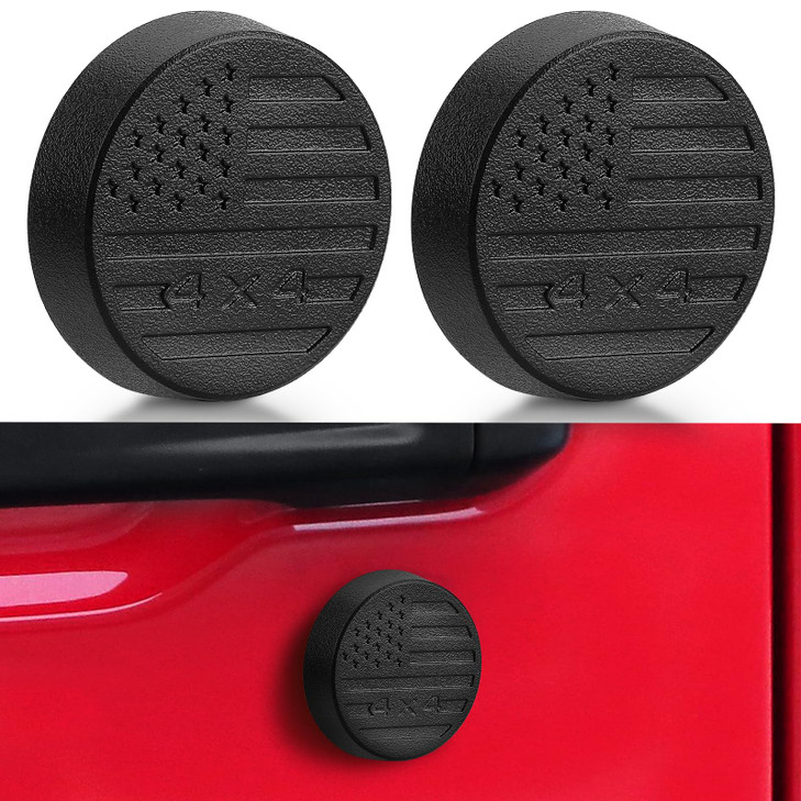CALBEAU Keyhole Covers Compatible with 20182026 Jeep Wrangler JL and Gladiator JT Front Door Strong Magnet Keyhole Decor