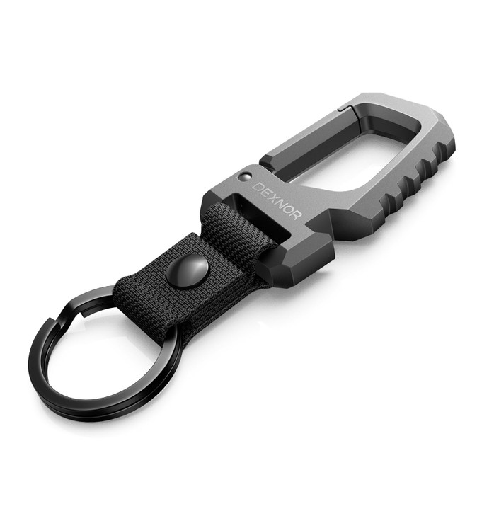 Dexnor Heavy Duty Key Chain Bottle Opener Carabiner Key Ring Clip Aerospacegrade Stainless Steel Car Key Fob Holder Orga
