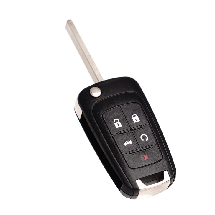 MechanMagic Remote Flip Key Fob Replacement Fits for Chevy Cruze Equinox Camaro Malibu Sonic Impala Buick Lacrosse Regal