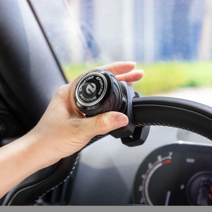 Spurtar Steering Wheel Knob Universal Car Suicide Knob Power Handle Spinner Fit for Steering Wheel Cars Semi Truck Forkl