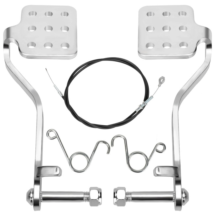 GREHUA Go Kart Pedals with Throttle Cable 71 for 212cc 196cc 65hp Road Rocket Manco Kandi Carter Azusa Racing Go Kart Vi