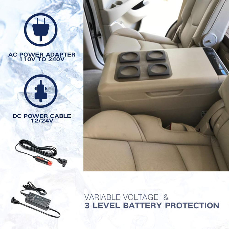 DC Power Cord Power Cable 115 ft Length 12V24V for Car refrigerator Car Fridge Freezer Compatible with Alpicool Bodega E