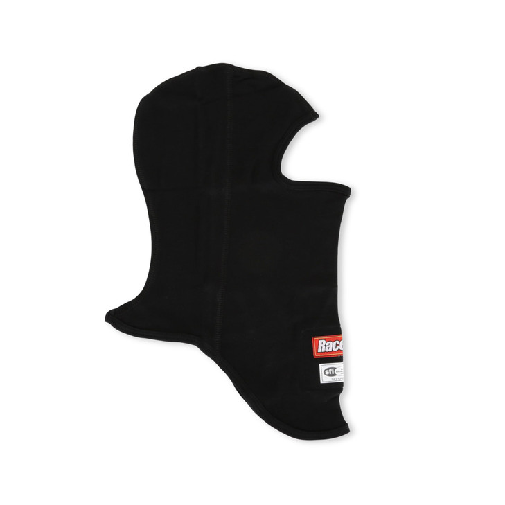 RaceQuip 433991RQP Head Sock Single Eyeport SFI 33 Single Layer Black