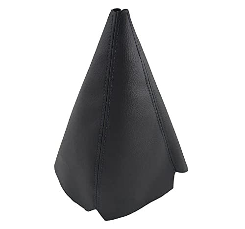 BaiyoouAuto Universal Car Shift Knob Boot Dust Cover Shift Boot Cover Made of Pu Leather with Black Seams Red Seams and