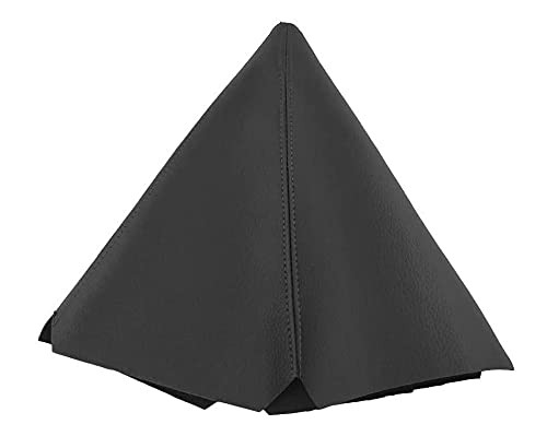BaiyoouAuto Universal Car Shift Knob Boot Dust Cover Shift Boot Cover Made of Pu Leather with Black Seams Red Seams and