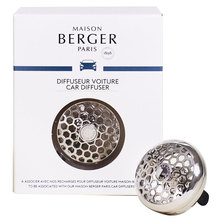 MAISON BERGER Luxury Car Air Freshener Vent Clip Refillable Scent Diffuser for Car Vents FrenchMade Adjustable Fragrance