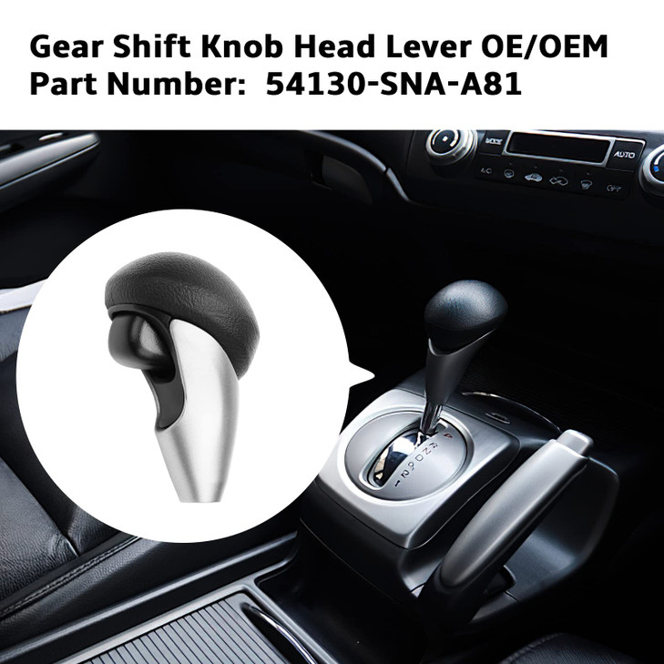 RO6G Replacement Honda Civic Shift Knob 54130SNAA81 Fits for Honda Civic 2006 2007 2008 2009 2011 2012 Gear Shift Handle