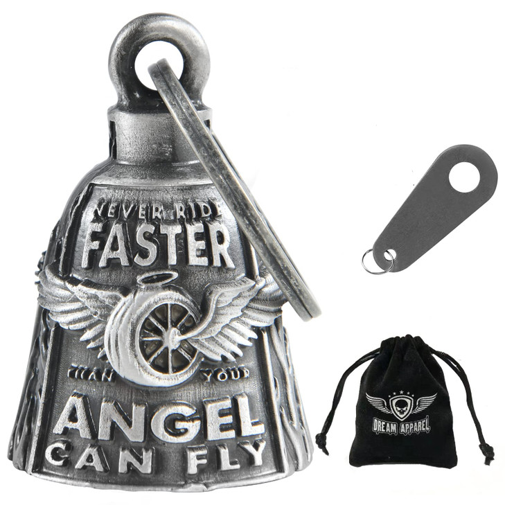 Dream Apparel Motorcycle Bells for Bikers Guardian Angel Gremlin Motorcycle Bells for Motorcycle Rider Key Chain for Luc