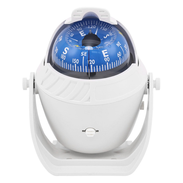 Sea Marine Compass with Mount Compasses Ball Waterproof for Boat Caravan White Sea Marine Compass with Mount for Boat Ca