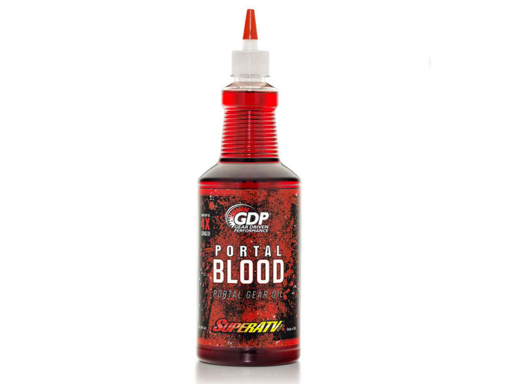 SuperATV Portal Blood High Performance Portal Gear Oil Designed for UTVATV Portal Gear Lifts Lasts up to 4 Times Longer