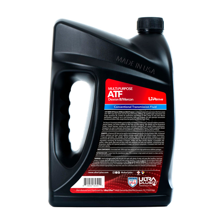 ULTRA 1PLUS ATF Dexron IIIMercon Automatic Transmission Fluid ATF Dexron 3 1 Gal 4 QTS