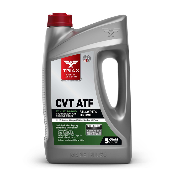 TRIAX CVT ATF OEM Grade Universal NonSlip CVT Transmission Fluid Surpasses All OEM Specs 5 Quart Jug