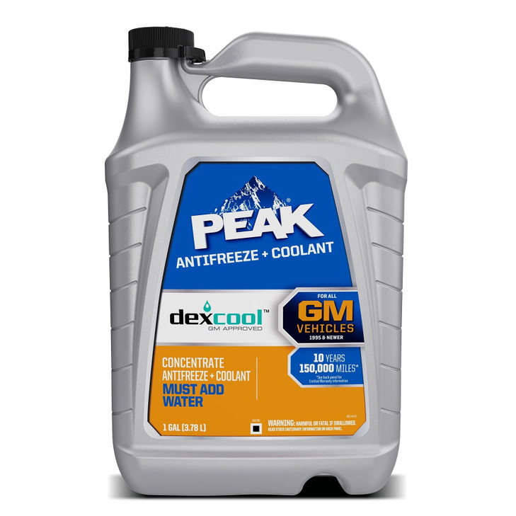 PEAK DEXCool Antifreeze Coolant Premium Engine Coolant with Antifreeze Car Antifreeze Coolant Mixture for GM Vehicles 1
