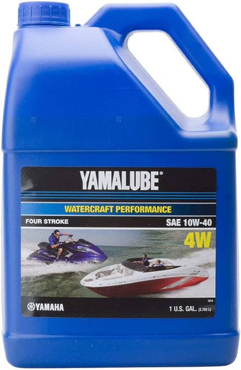 Yamaha Yamalube 10W40 Mineral 4W WaterCraft Engine Oil 1 Gallon LUB10W40WV04