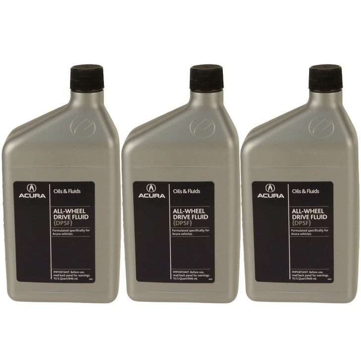Genuine OEM Differential Oil AWD TypeII 3 Quarts DPSF 3x1 Qt for Acura MDX RDX TL TLX Honda CRV Pilot HRV Ridgeline