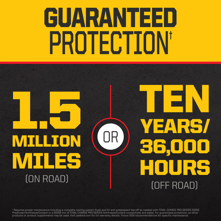 PEAK Final Charge PROSeries Concentrate Antifreeze and Coolant for All Heavy Duty Engine Cooling Systems