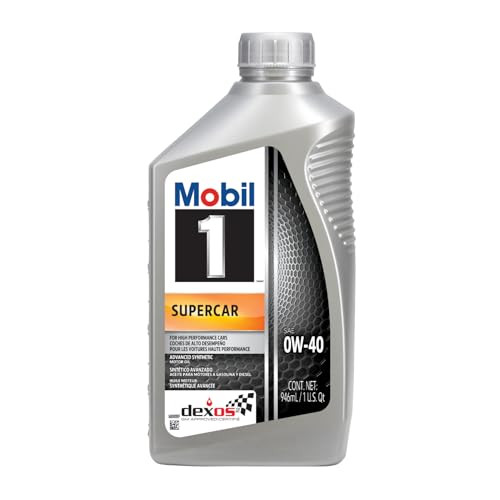 Mobil 1 Supercar Advanced Full Synthetic Motor Oil 0W40 6pack of 1 quarts