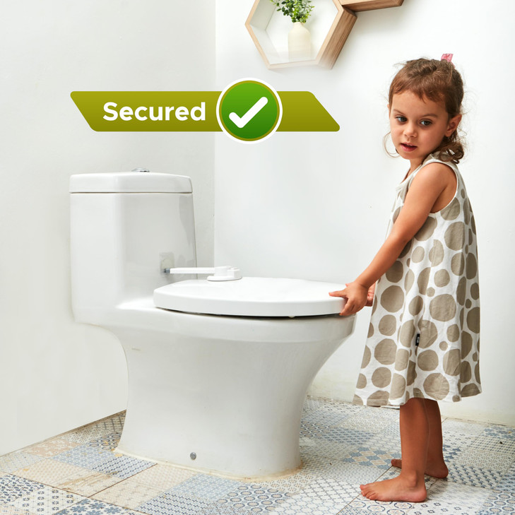 Toilet Locks Baby Proof 2Pack Ideal Baby Proof Toilet Lid Lock with Arm No Tools Needed Easy Installation with 3M Adhesi