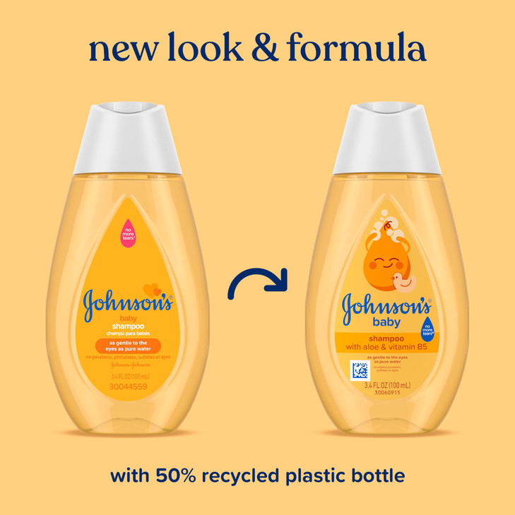 Johnsons Baby Shampoo with Aloe Vera Vitamin B5 Tear Free Newborn Essentials No added Parabens Sulfates Hypoallergenic 1