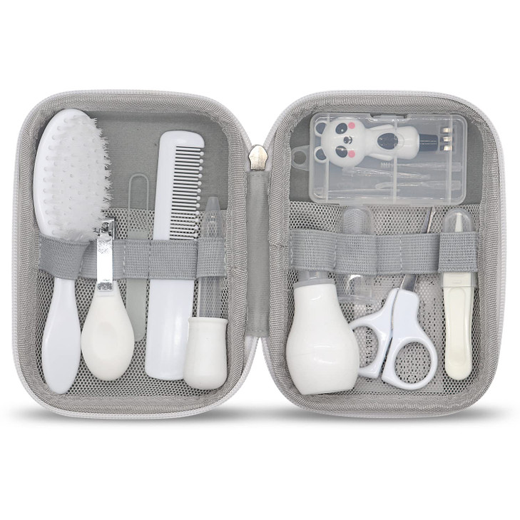 Baby Grooming Kit 15 in 1 Portable Baby Safety Care Set with 01 Hair Brush Comb Nail Clipper Nasal Aspirator etc for Nur