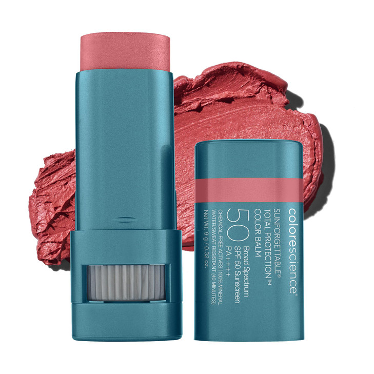 Colorescience Sunforgettable Total Protection Color Balm SPF 50 for Cheeks Lips Pink Sky