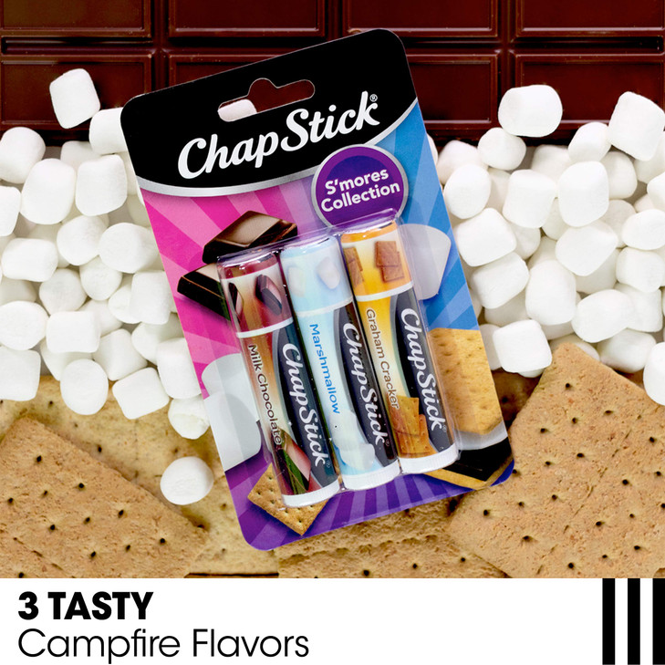 ChapStick Lip Balm Ice Cream Collection 3Pack Ice Cream Classics 3Pack Smores Collection Fun Flavorful Lip Care Birthday