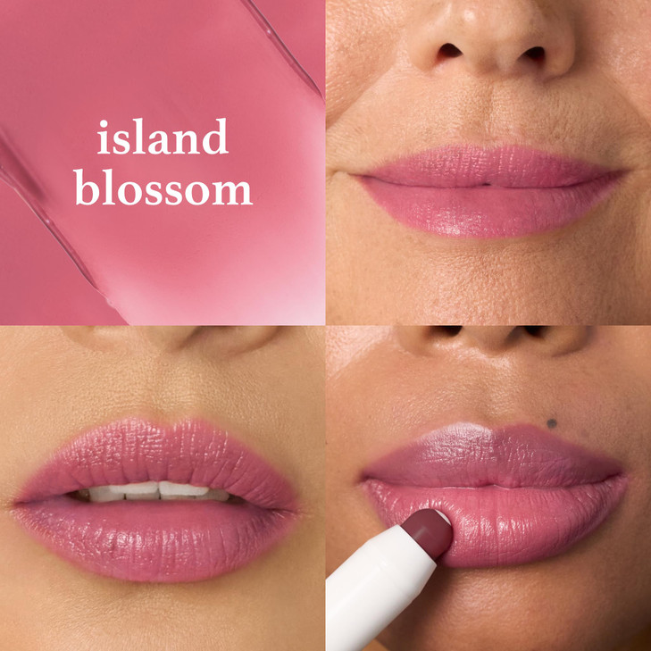 Julep Its Balm Tint of Color Lip Balm Island Blossom Hydrating Lip Color with Vitamin E Core Natural Gloss Finish Vegan