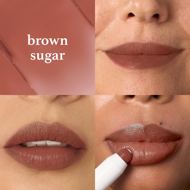 Julep Its Balm Tint of Color Lip Balm Brown Sugar Hydrating Lip Color with Vitamin E Core Natural Gloss Finish Vegan Cru
