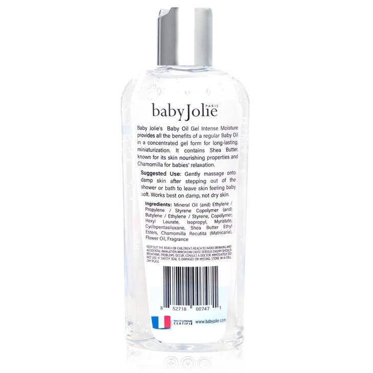 Baby Jolie Relaxing Baby Oil Gel with Shea Butter Camomile Intensive Moisture 8Oz