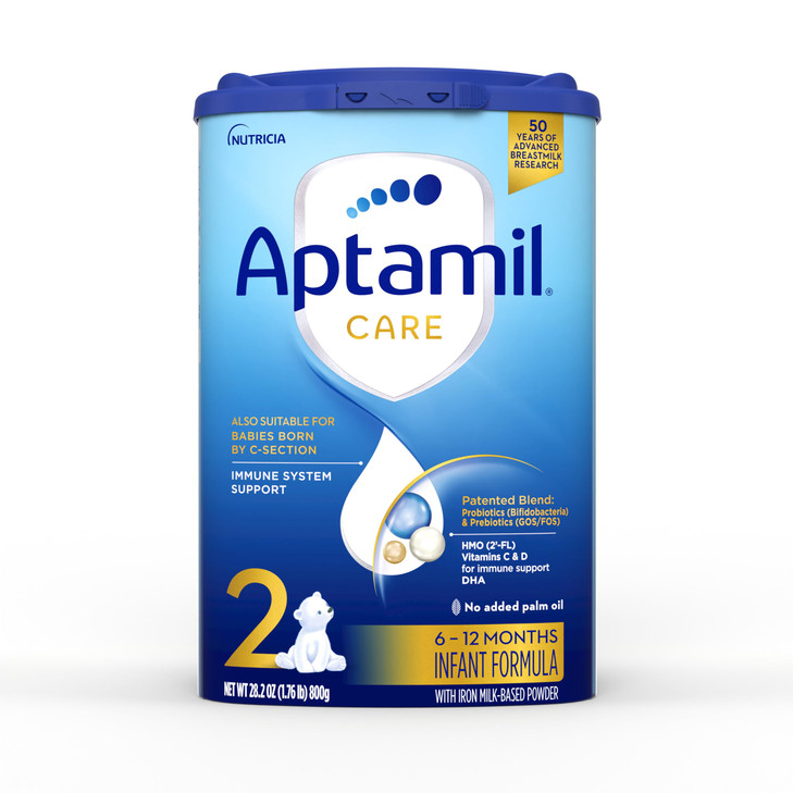 Aptamil Care Stage 2 Milk Based Powder Infant Formula for 6 Months Also for Csection born babies with DHA ARA Omega 3 6