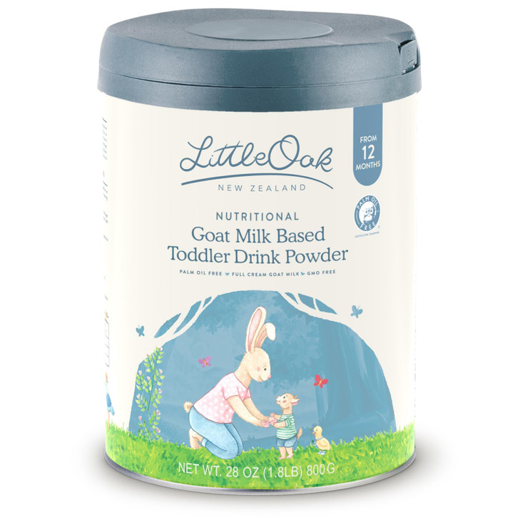 LittleOak Natural Goat Milk Toddler Drink 12 Months 28oz 800gm Tin