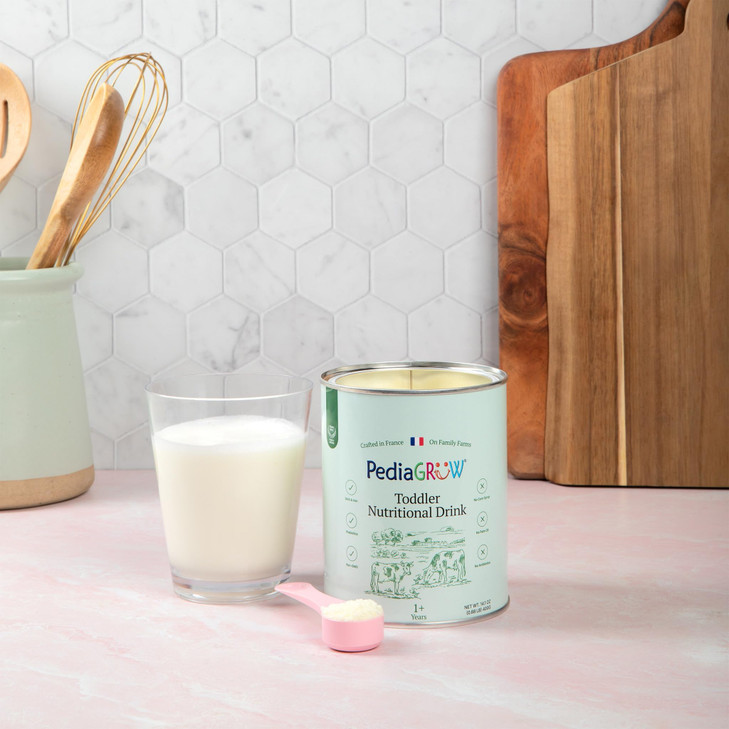 Premium European Toddler Nutritional Milk Drink Powder Made in France GrassFed Milk DHA Iron Protein NonGMO Great for Sm