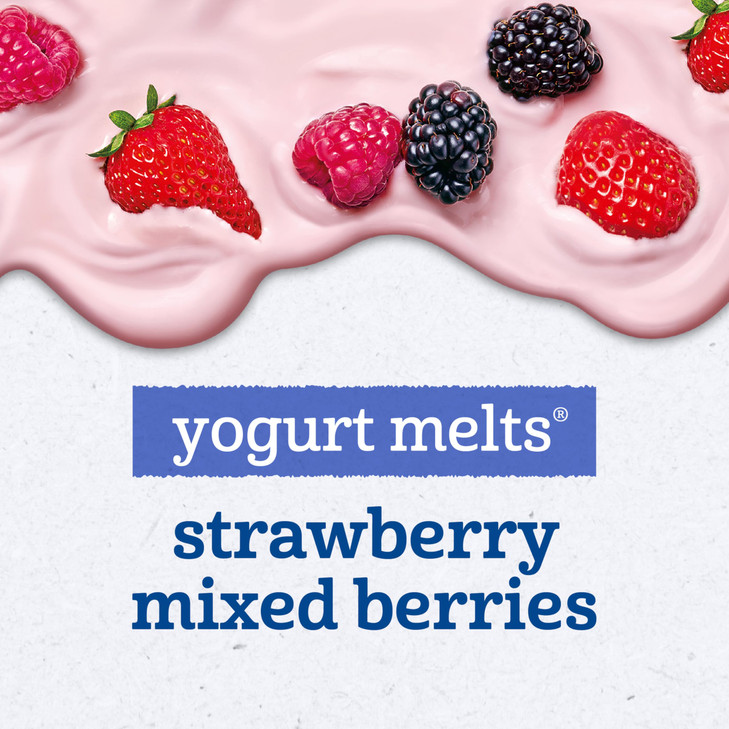 Gerber Stage 3 Baby Food Strawberry and Mixed Berries Melts 1 oz Pouch Pack of 4