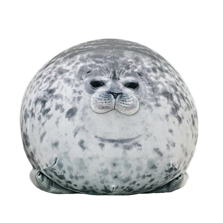 237 inch Large Seal Plush Pillow Soft Stuffed Animal Toy Chubby Blob Seal Plushie for Boys Girls Cute Room Decor Ocean A