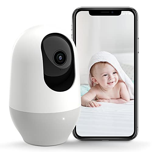 nooie Baby Monitor WiFi Pet Camera Indoor 360degree Wireless IP Camera 2K Home Security Camera Motion Tracking Super IR