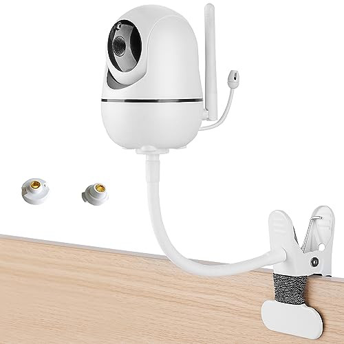 Flexible Baby Monitor Mount Compatible with HelloBaby HB65HB6550HB6558HB66HB248ANMEATE SM935ESM650 MonitorBaby Camera Mo