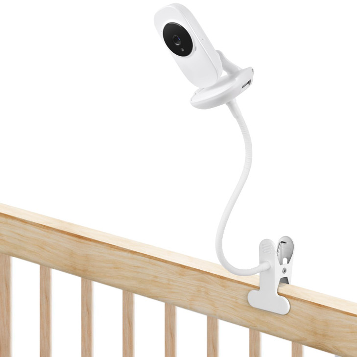 Baby Monitor Holder Compatible with VTech VM819 Flexible Baby Monitor Mount Crib Clip Mount Without Tools or Wall Damage