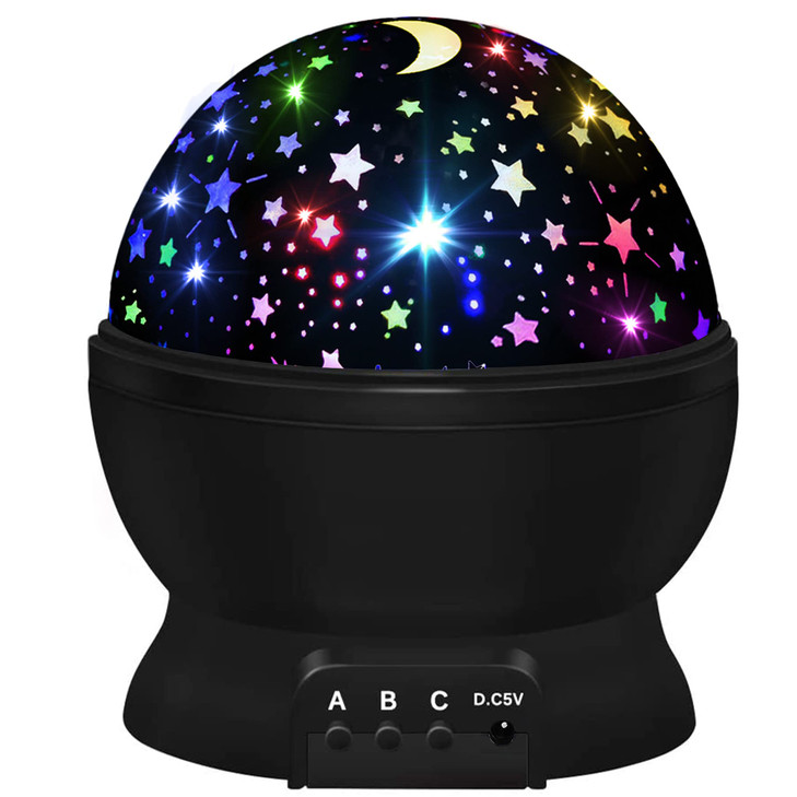 Night Light for KidsBoys Toys for 3 4 5 6 7 8 Year Old BoysStar Projector 360 Degree Rotation 4 LED Bulbs 16 Light Color