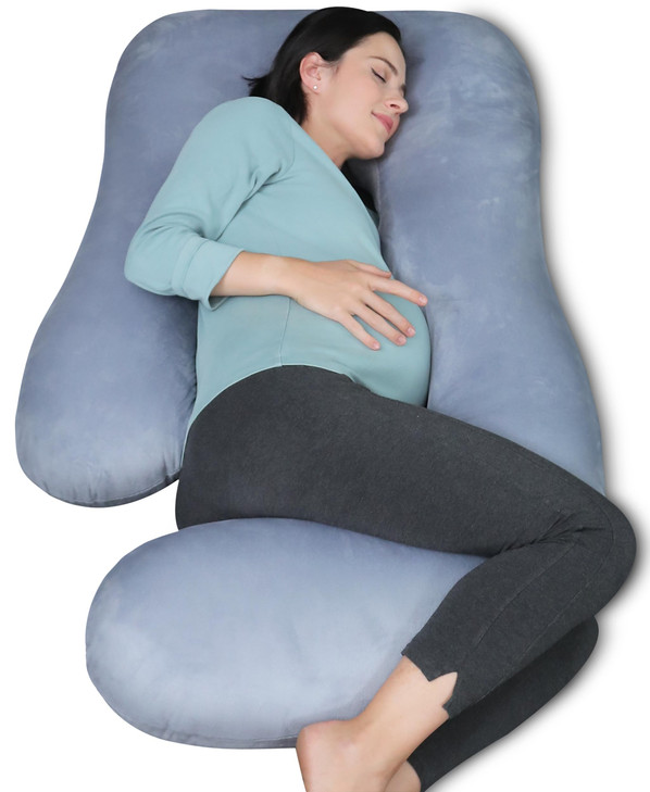 MOON PARK Pregnancy Pillows for Sleeping 57 Inch U Shaped Full Body Maternity Pillow with Removable Cover Support for Ba